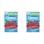 Cheerios Breakfast Cereal, Blueberry, Gluten Free, Whole Grain Oats, 14.2 oz (Pack of 2)