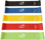 Fit Simplify Resistance Loop Exercise Bands with Instruction Guide and Carry Bag, Set of 5 - Image 2