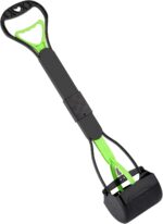Sunkoon 28inch Non-Breakable Pooper Scooper for Dogs, Long Handle Foldable Portable Dog Scooper with High Strength Durable Spring, Easy to Pick Up for Grass and Gravel