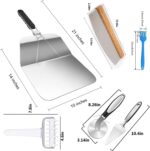 Pizza Making Kit (6 Pc Set) with 14 inch Pizza Cutter, Folding Pizza Peel, Cutter Rocker, Pizza Server, Cutter Wheel, Dough Docker, Oil Brush - DIY Homemade Pizza Oven Accessories & Tools - Image 2
