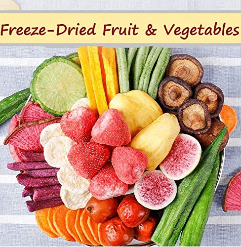 YRS Freeze-Dried Fruit Crispy Fresh Healthy Snacks Food Vegetables Banana Jelly Fruit frozen mixed Strawberry (Easy Carry Bag 125g-4 PACK)