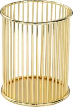 Gold Metal Pen Holder for Desk, Makeup Brushes Cup, Pencil Holders, Office&Home Organizer