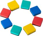 Dry Erase Erasers, Eeoyu 40 Pack Magnetic Whiteboard Dry Erasers Chalkboard Cleaner Wiper for Kids and Classroom Teacher Supplies Home and Office, 4 Colors - Image 3