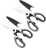 High-Performance Heavy Duty Kitchen Shears Set, 2 Pack, Dishwasher Safe, Perfect for Chicken, Fish, Meat, Vegetables, Herbs, BBQ, and More - Indispensable Helper in Every Kitchen