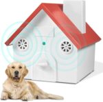 Anti Barking Device,Dog Training & Behavior Aids and Dog Bark Control Device of 50ft Range,Dog Barking Deterrent with 3 Levels,Outdoor Dog Barking Control Device with Waterproof Bark Box (Brick Red)