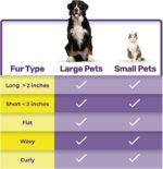 Hertzko Self Cleaning Slicker Brush for Dogs Cats Small Animals, Dog Brush for Shedding Hair Fur, Pet Grooming Brushes for Long Short Haired Dogs Cats Deshedding Brush Cat Brush for Shedding Rake Comb - Image 3