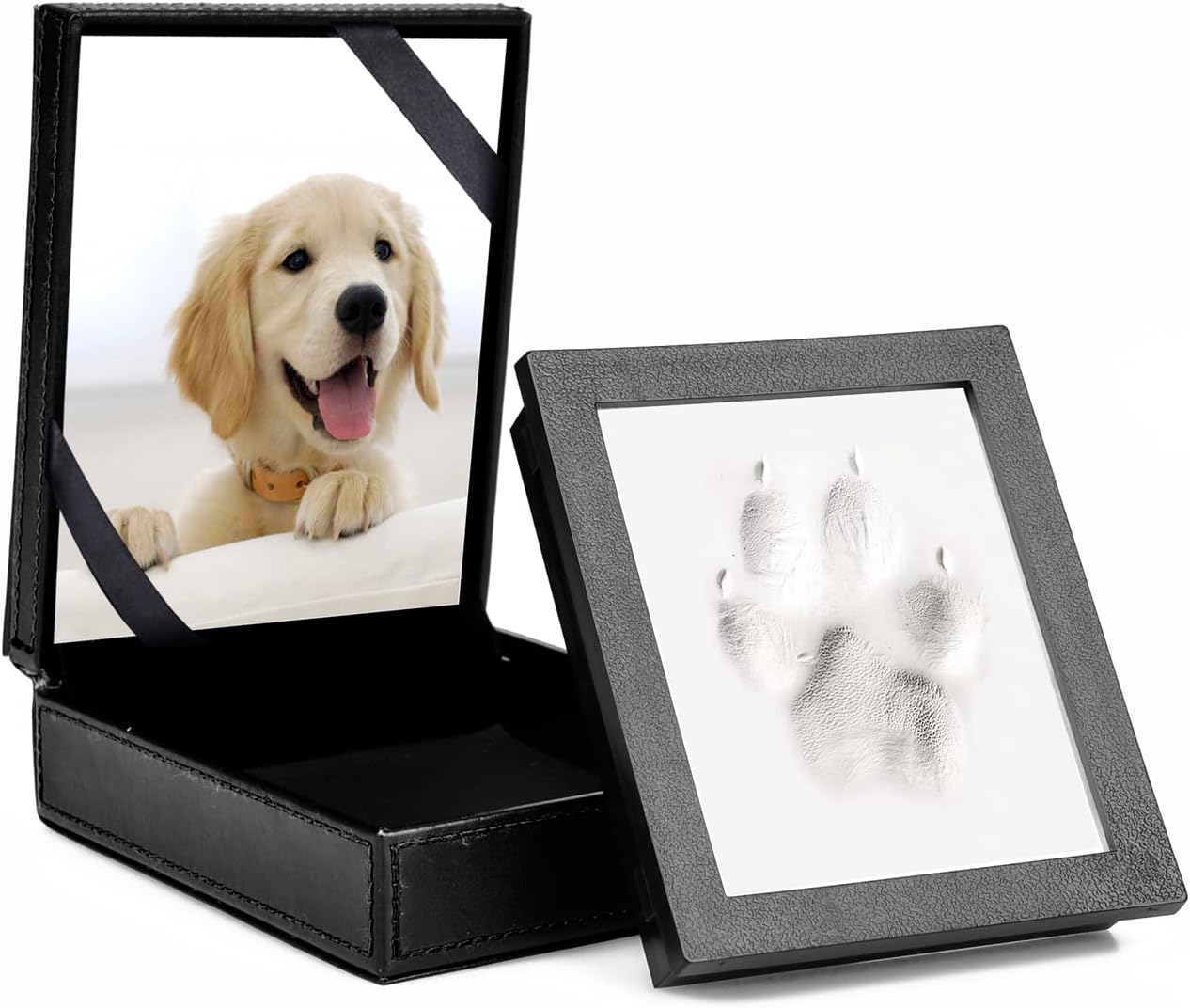 PCS Paw Print Kit, Dog Gifts, Clay Pawprints Keepsake for Dog and Cat, Dog Print Kit-Black
