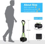 Sunkoon 28inch Non-Breakable Pooper Scooper for Dogs, Long Handle Foldable Portable Dog Scooper with High Strength Durable Spring, Easy to Pick Up for Grass and Gravel - Image 2