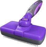 Hertzko Self Cleaning Slicker Brush for Dogs Cats Small Animals, Dog Brush for Shedding Hair Fur, Pet Grooming Brushes for Long Short Haired Dogs Cats Deshedding Brush Cat Brush for Shedding Rake Comb