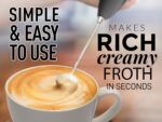 Zulay Powerful Milk Frother Handheld Foam Maker for Lattes - Whisk Drink Mixer for Coffee, Mini Foamer for Cappuccino, Frappe, Matcha, Hot Chocolate by Milk Boss (Black) - Image 2