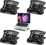 4 Pcs 11 x 10.6 Inches Laptop Stand Adjustable Lap Desk 8 Position Laptop Holder Ergonomic Lap Table Laptop Tray for Bed Car Train Plane Desk Sofa Writing Drawing Home Office Working Studying Supplies