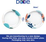Dixie Paper Plates, 8 1/2 inch, Dinner Size Printed Disposable Plate, 90 Count - Image 3