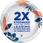 Dixie Paper Plates, 8 1/2 inch, Dinner Size Printed Disposable Plate, 90 Count - Image 2