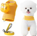 Cat &Small Dog Harness - Comfortable and Durable for Walking (Yellow, M)