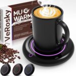 Mug Warmer, Candle Warmer Plate with 8h Auto Shut Off, Coffee Mug Warmer for Desk with 3 Temperatures&Gravity Sensor, Smart Coffee Cup Warmer with Night Light for Desk Beverage, Milk, Tea, and Cocoa
