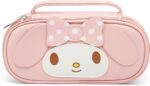 Rjivofa Cute Pencil Case for Girls, Pu Leather Pencil Box Pouch with Zipper (Cartoon Design), Large Capacity Stationery Storage Organizer for School Office Supplies