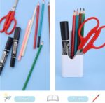 Cobee 2 Pcs Magnetic Marker Holders, Dry Erase Marker Pen Holder Whiteboard Eraser Organizer Magenetic Cup Stroage Holder for Refrigerator Whiteboard Cabinet Locker Home Office Supplies - Image 2