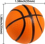 Gyufise 10Pcs Basketball Cake Toppers 3D Basketball Cake Pick Decorations for Sports Theme Babyshower Birthday Event Party Supply Decorations - Image 2