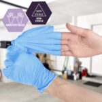 Med PRIDE NitriPride Nitrile-Vinyl Blend Exam Gloves, Medium 100 - Powder Free, Latex Free & Rubber Free - Single Use Non-Sterile Protective Gloves for Medical Use, Cooking, Cleaning & More - Image 3