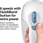 Hamilton Beach 6-Speed Electric Hand Mixer with Whisk, Traditional Beaters, Snap-On Storage Case, White - Image 3