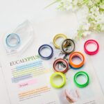 Outus 20 Roll 10 Colours Highlighter Tape Removable 1/2 Inch x 16.4 ft Per Roll Fluorescent Neon Tapes Tape Refills Highlighting Strips with Tape Dispensers for Teacher Student Reading Office Supplies - Image 2