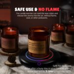 Mug Warmer, Candle Warmer Plate with 8h Auto Shut Off, Coffee Mug Warmer for Desk with 3 Temperatures&Gravity Sensor, Smart Coffee Cup Warmer with Night Light for Desk Beverage, Milk, Tea, and Cocoa - Image 2