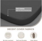 HAVARGO Chair Cushions for Dining Chairs with Bamboo Charcoal Foam [16.5x16.2 Inches] Kitchen Chair Pads Indoor Seat Cushions for Dining Chairs, 2" Thick Dining Room Chair Cushions Set of 4 Dark Grey - Image 3