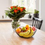 Glory to you Fruit Bowls for Kitchen Counter, Metal Wave Wire Fruit Basket, Black Holder Storage for Vegetable Snack Bread Serving Candy Table Dining - Image 3