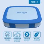 Bentgo Kids Bento-Style 5-Compartment Lunch Box - Ideal Portion Sizes for Ages 3 to 7 - Leak-Proof, Drop-Proof, Dishwasher Safe, BPA-Free, & Made with Food-Safe Materials (Blue) - Image 2
