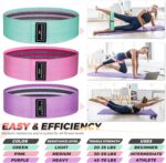 Resistance Bands, Exercise Workout Bands for Women and Men, 5 Set of Stretch Bands for Booty Legs, Pilates Flexbands - Image 3