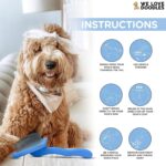 We Love Doodles Dog Slicker Brush - Dog Doodle Brush for Grooming Pet Hair Dog Brush - Poodle Brush for Shedding Medium & Long Haired Dogs Slicker Brush - Goldendoodle Long Pin Brush for Dogs (Large) - Image 3