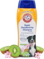 Arm & Hammer Super Deodorizing Shampoo For Dogs - Odor Eliminating Dog Shampoo For Smelly Dogs & Puppies With Arm & Hammer Baking Soda -- Kiwi Blossom Scent, 20 Fl Oz