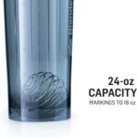 BlenderBottle Shaker Bottle Pro Series Perfect for Protein Shakes and Pre Workout, 24-Ounce, Black - Image 2