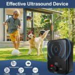 Anti Barking Device, Auto Dog Barking Control Devices with 3 Modes, Waterproof Bark Dog Deterrent Box, Rechargeable Ultrasonic Dog Barking Deterrent for Indoor & Outdoor Dogs, Safe for Dogs & People - Image 2