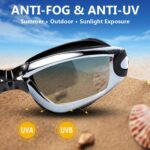 ALLPAIPAI Swim Goggles - Swimming Goggles,Pack of 2 Professional Anti Fog No Leaking UV Protection Wide View Swim Goggles For Women Men Adult Youth Kids - Image 3