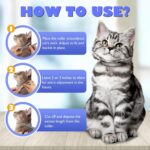 Cadorabo Flea and Tick Collar for Cats Kittens, 8 Months of Cat Flea Collar Protection 2 Collars Made with Premium Plant Based Essential Oil Waterproof and Natural Treatment Prevention Free Comb - Image 2