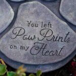 iHeartDogs Pet Memorial Garden Stone - 'You Left Paw Prints On My Heart' - Dog or Cat Bereavement Loss Gift - Image 3
