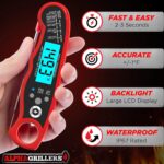 Alpha Grillers Instant Read Waterproof Digital Meat Thermometer for Cooking and Grilling - Image 2