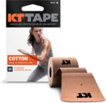 KT Tape, Original Cotton, Elastic Kinesiology Athletic Tape, 20 Count, 10 Precut Strips, Pink, 20 Precut Strips