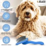 We Love Doodles Dog Slicker Brush - Dog Doodle Brush for Grooming Pet Hair Dog Brush - Poodle Brush for Shedding Medium & Long Haired Dogs Slicker Brush - Goldendoodle Long Pin Brush for Dogs (Large) - Image 2