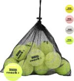 Teloon Pressure Training Tennis Balls-12 or 18 Count-Mesh Carry Bag?4 Colors Available?Pressureless Training Exercise Tennis Balls for Beginners. - Image 2