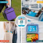 Healthy Packers Ice Packs for Coolers - Freezer Packs - Original Cool Pack | Cooler Accessories for the Beach, Camping and Fishing | Slim & Long-Lasting Reusable Ice Pack for Lunch Box (Set of 4) - Image 3
